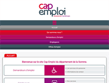 Tablet Screenshot of cap-emploi80.com